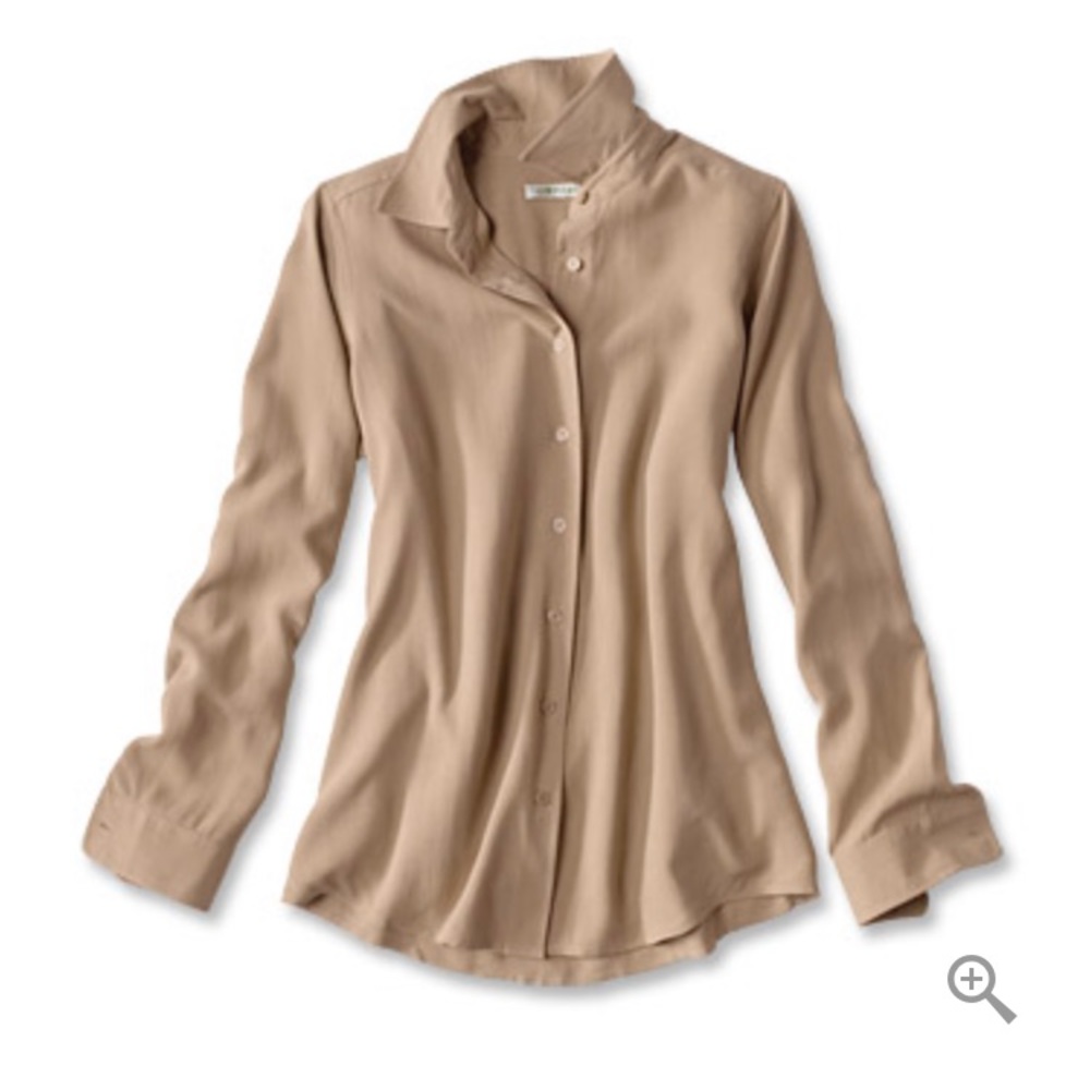 Orvis 100% silk shirt